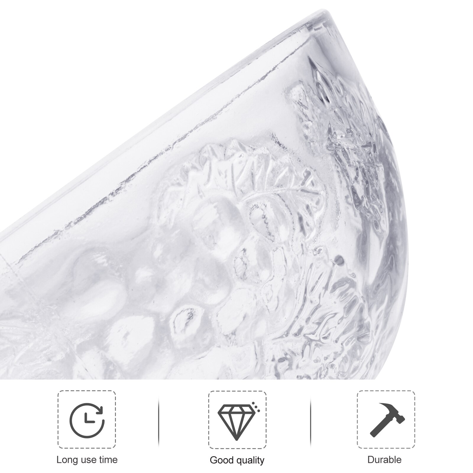 1pc Glass Cup Ice Cream Bowl Milkshake Cold Drink Cup Dessert Container Juice Ice Cream Cup