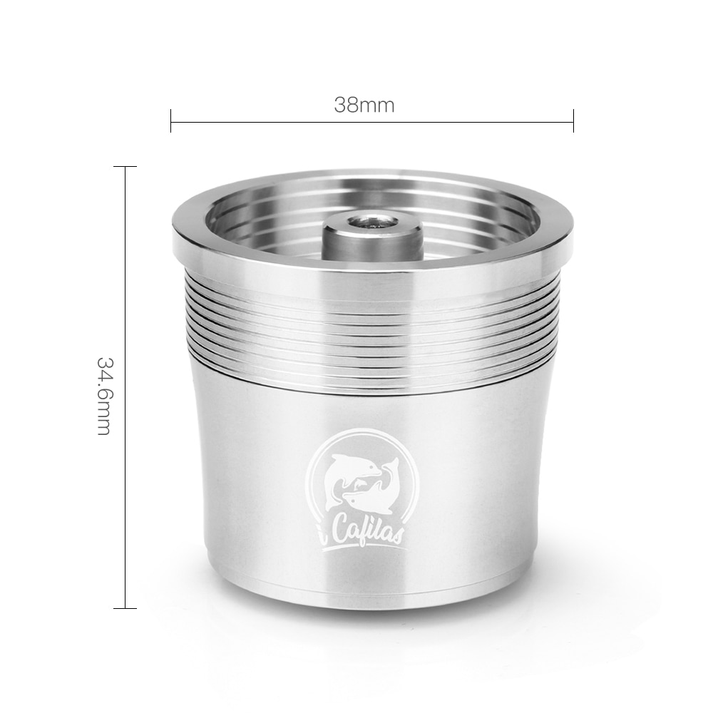 Icafilas Hervulbare Capsule Pod Resuable Filter Cup Fit Voor Illy X Y Type Koffie Machine Metalen Rvs Koffie Capsule