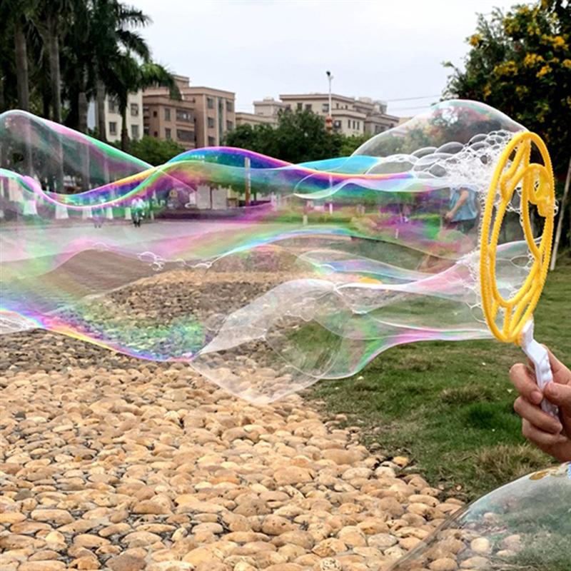 1 Pcs Bubble Blowing Plastic Kinderen Jumbo Giant Blower Ring Bubble Maker Bubble Wands Voor Meisjes Kids Jongens