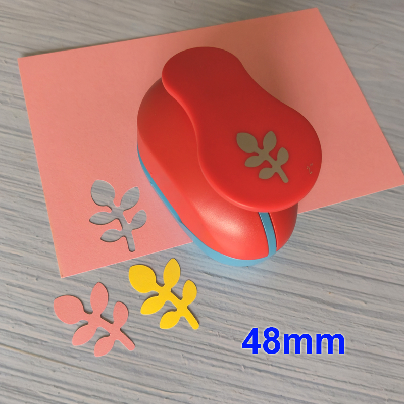 Perforadora de hojas hecha a mano, herramienta para manualidades y álbumes de recortes, perforadora de papel para decoración de galería de fotos, perforadoras de tarjetas de DIY, dispositivo de estampado: marrón