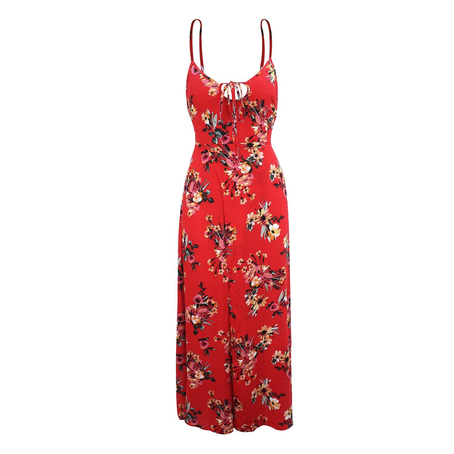 Nadanbao Zomer Bloemen Jurk Sexy Halter Jarretel Jurken Vrouwen Streetwear Elegante Casual Reizen Party Strand Jurk Vrouwelijke: L