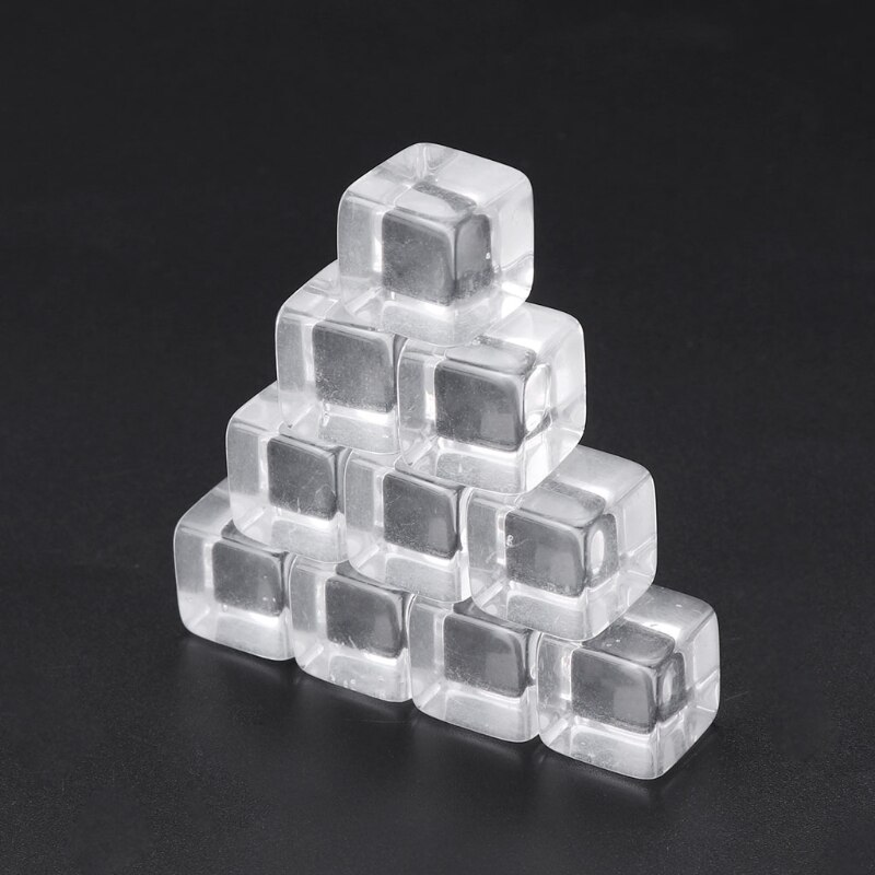 10pcs 16mm Blank Dice Transparent Acrylic Dice For DIY Write Painting Graffiti Board Game