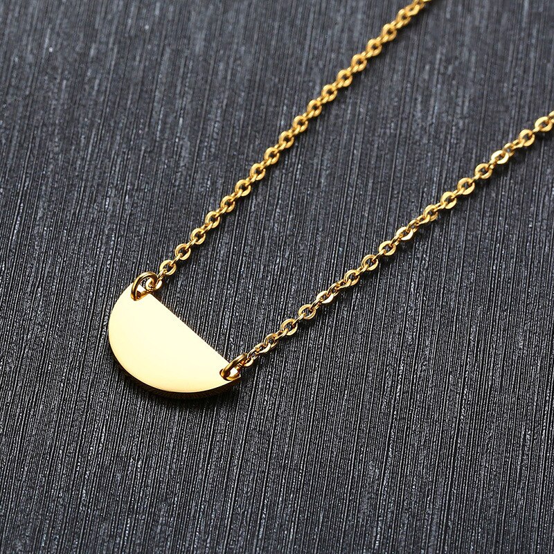 FNL Z27 stainless steel necklace popular lady 18mm U shape gold color lover women