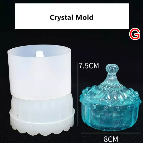 Diy Kristal Hars Mallen Set Siliconen Gieten Mallen Crystal Sieraden Mold Set Voor Beginners: crystal mold