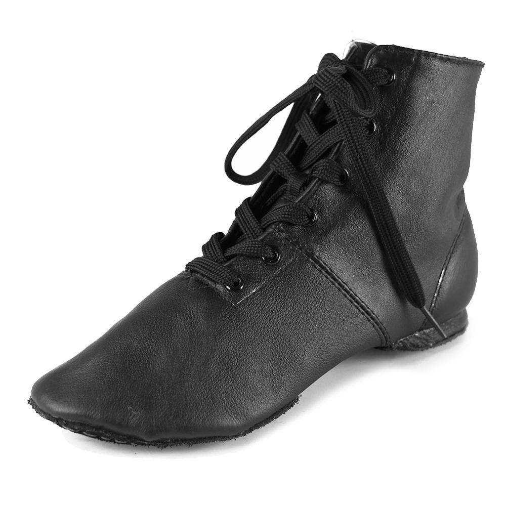 Black Good Leather Zapatos De Baile Latino Mujer Jazz Dance Shoes For Woman: 3.5