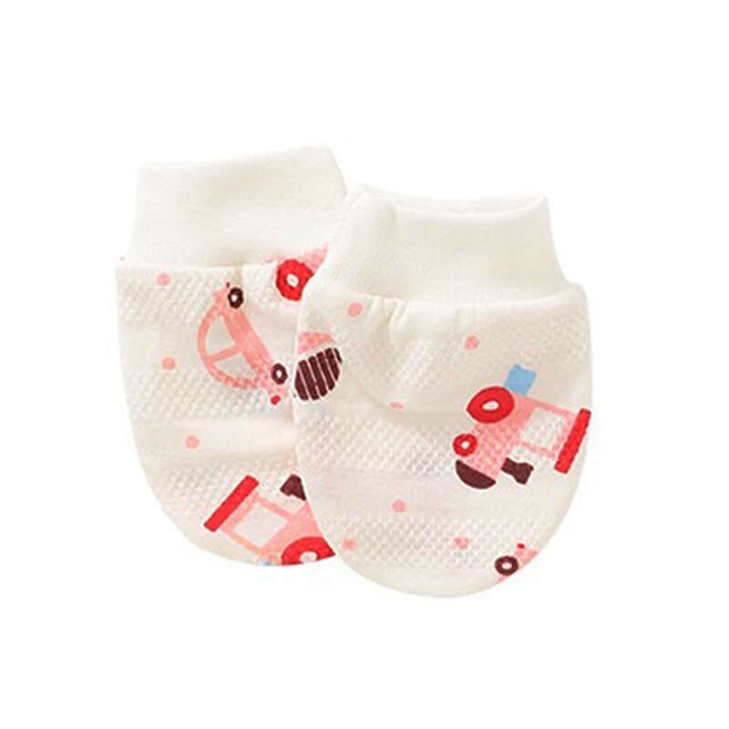 Guantes antiarañazos de algodón para bebé, protección para recién nacido, G99C, 1 par