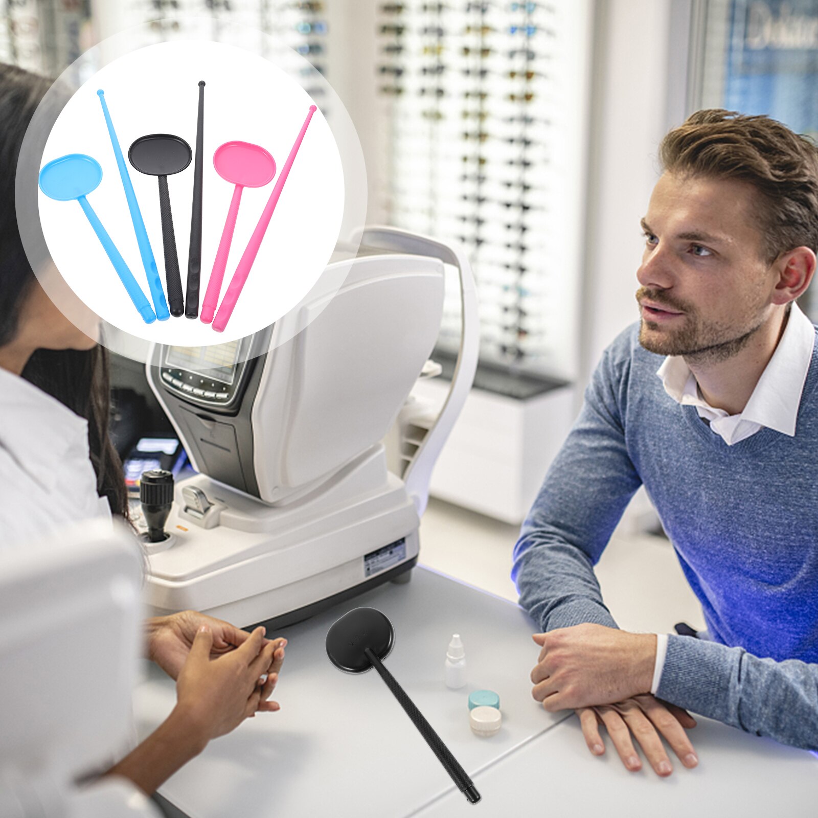 1 Set Eye Occluder Optometry Vision Test Eye Patch Eyesight Test Blinder