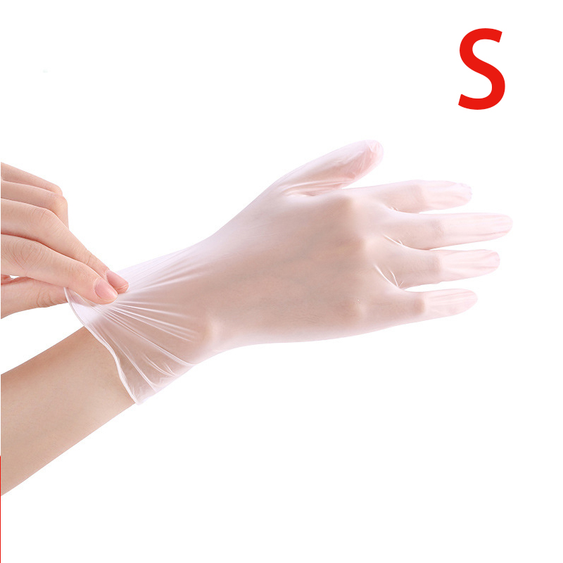 50 stuks wegwerphandschoenen universele reinigingshandschoenen nitril handschoenen thuis voedsel beschermende latex handschoenen voor veiligheid: S / 50 stuks