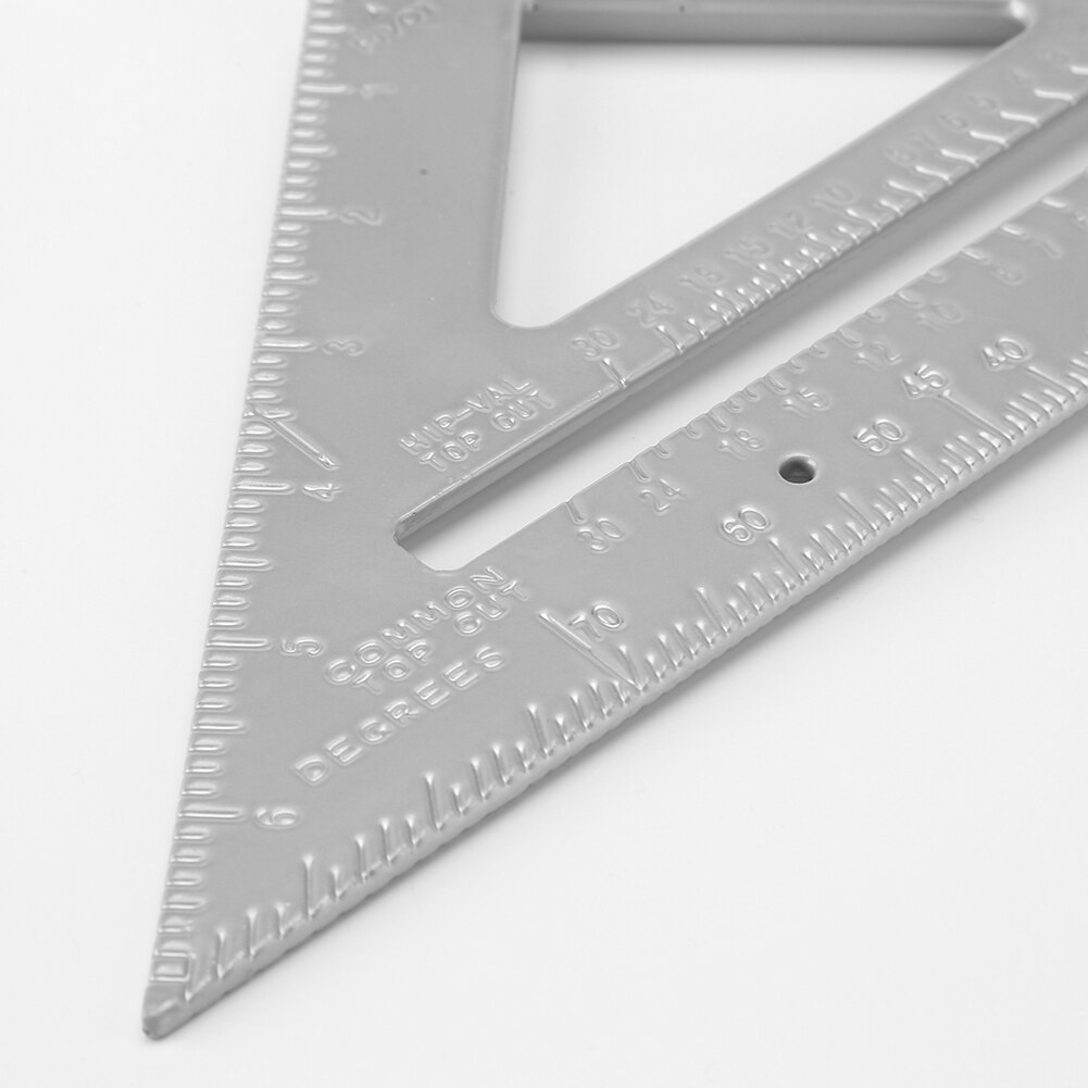 7 inch Measurement Height Limit Gauge Tools Aluminum Triangle Ruler Angle Protractor Speed Square Measuring Ruler