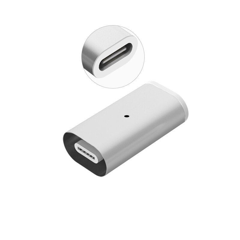 Magnetic Adapter TYPE-C To iPhone& Micro& Type C USB Plug for IPhone xs mas 8plus Sumsung Xiaomi Magnetic Charger Converter: Silver Converter