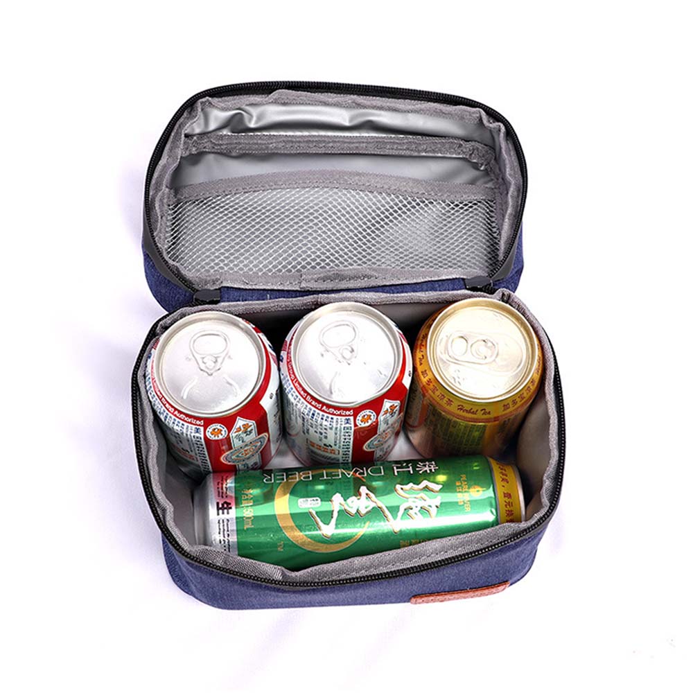 DENUONISS Kleine Kühltasche, tragbarer Kühlschrank, Oxford-Lebensmittel-Kühlschranktasche, isolierte EVA-Picknicktasche, isothermer Kühler, Eisbox-Tasche