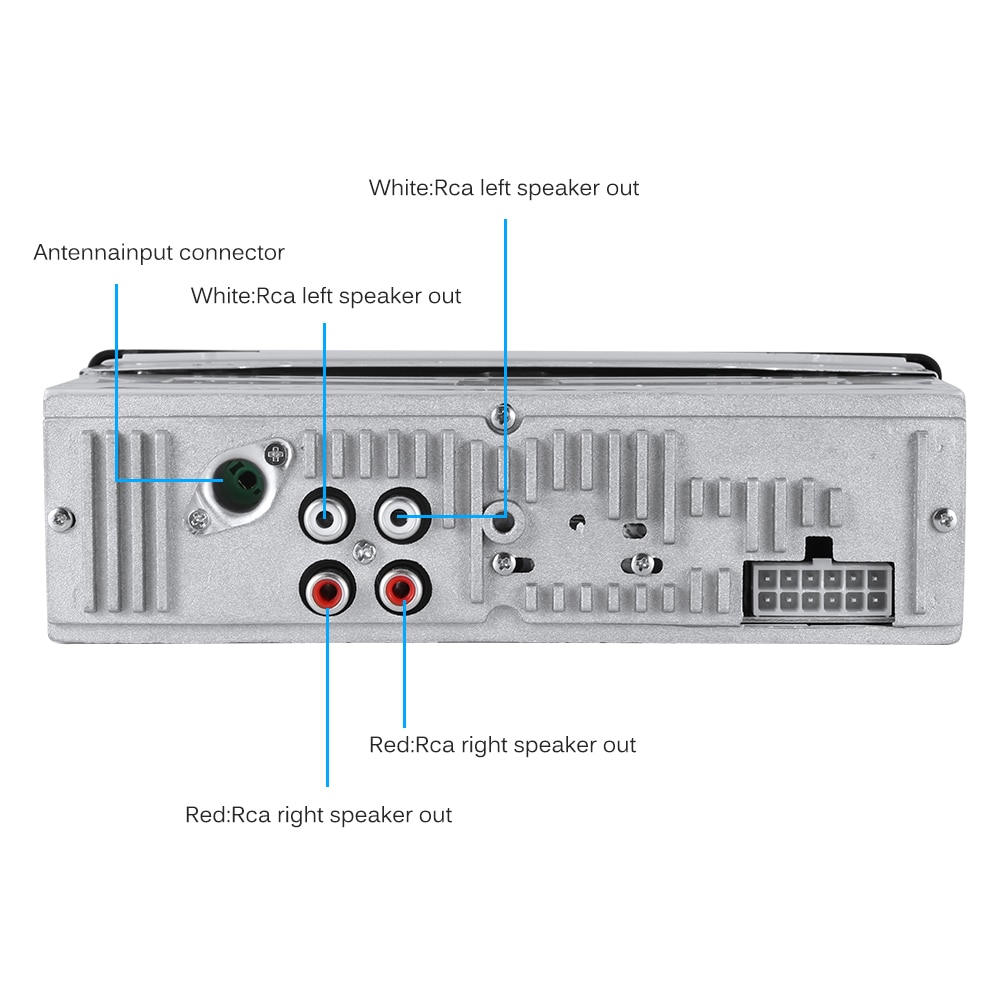 Aux Car Radio Car Auto Radio 4*60w Bluetooth FM Radios 12v LCD Car Media Player SD USB MP3 Car Audio Players Car Electronics