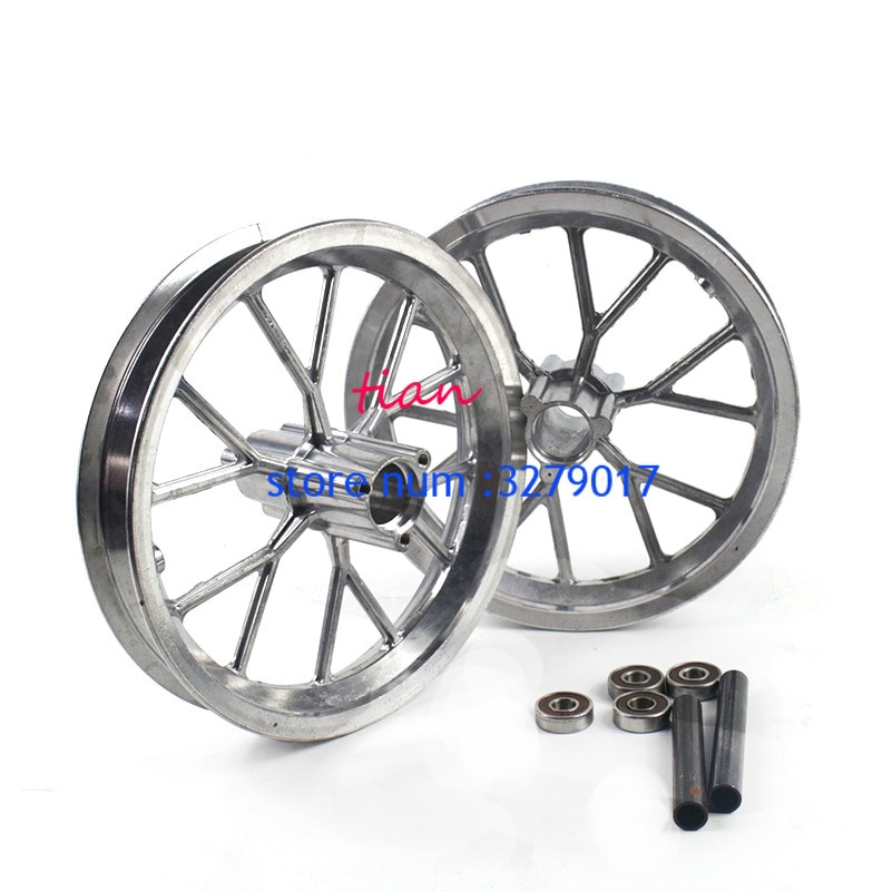 Llanta de aleación de aluminio para Mini Moto, llanta delantera y trasera de 222mm, apta para 49cc, Dirt Bike de bolsillo,