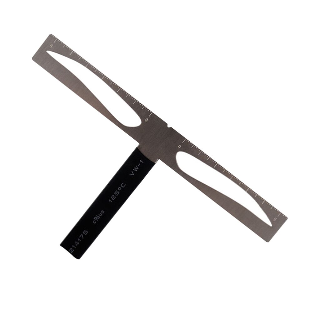 Stencil Ruler Reusable Three-point Balance Positioning Kit Caliper for Eyebrows Measuring (One-Word