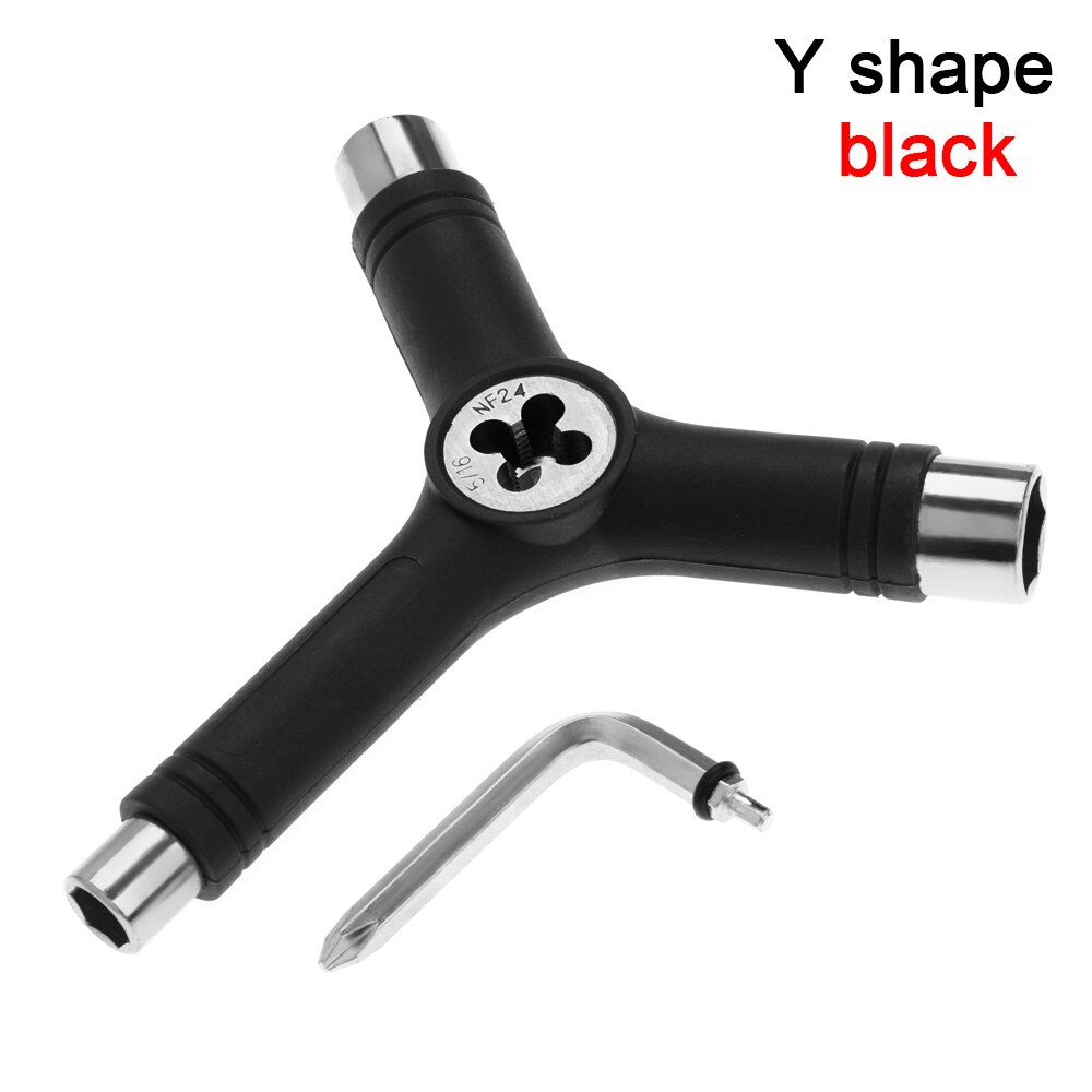 Professionele Alles In Een Universele Multifunctionele T/Y Vorm Skateboard Moersleutel Roller Skate Tool Skate Gereedschap Schroevendraaier: K