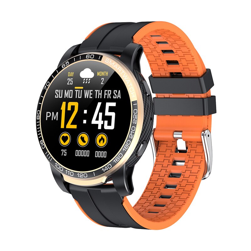Sports Smart Watch GW20 Full Touch Screen Smartwatch Men HeartRate Moniotr Blood Pressure Oxygen Waterproof IP67 Fitness Tracker: YELLOW