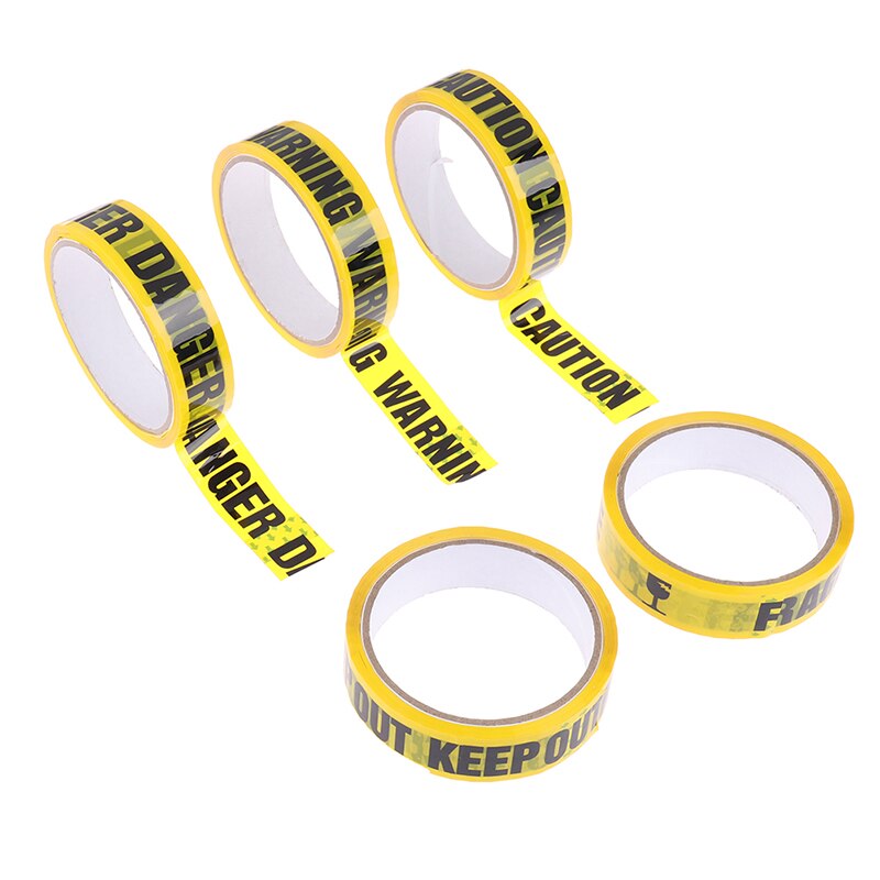 1Roll Warning Tape Danger Caution Fragile Barrier Remind Work Safety Adhesive Tapes DIY Sticker