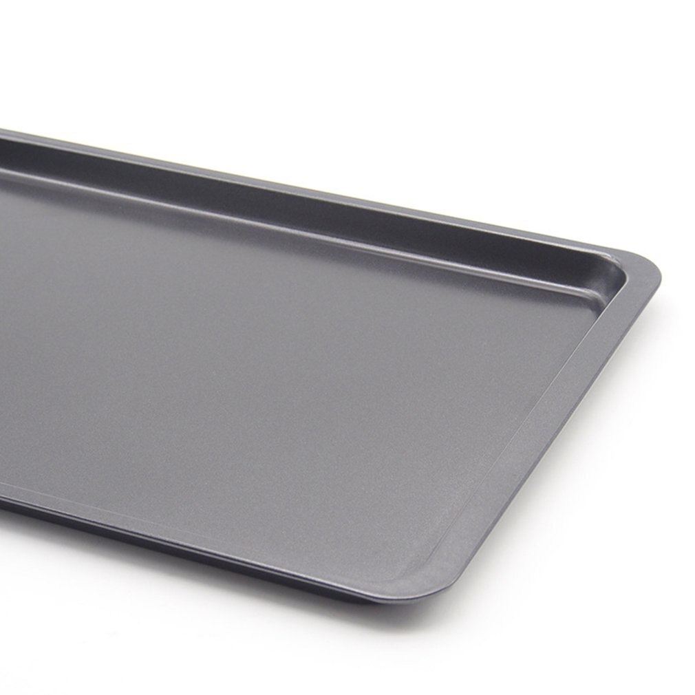 Rechthoekige Non-stick Brood Cake Bakken Lade Bakplaat Oven Rechthoekige Zwarte Bakplaat Diy Bakken Voor Keuken Zxh