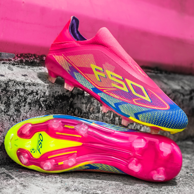 Men‘s TF/FG Football Boots High Top Soccer Shoes Comfortable Breathable Grass Non-Slip Training Sneakers Outdoor Footwears