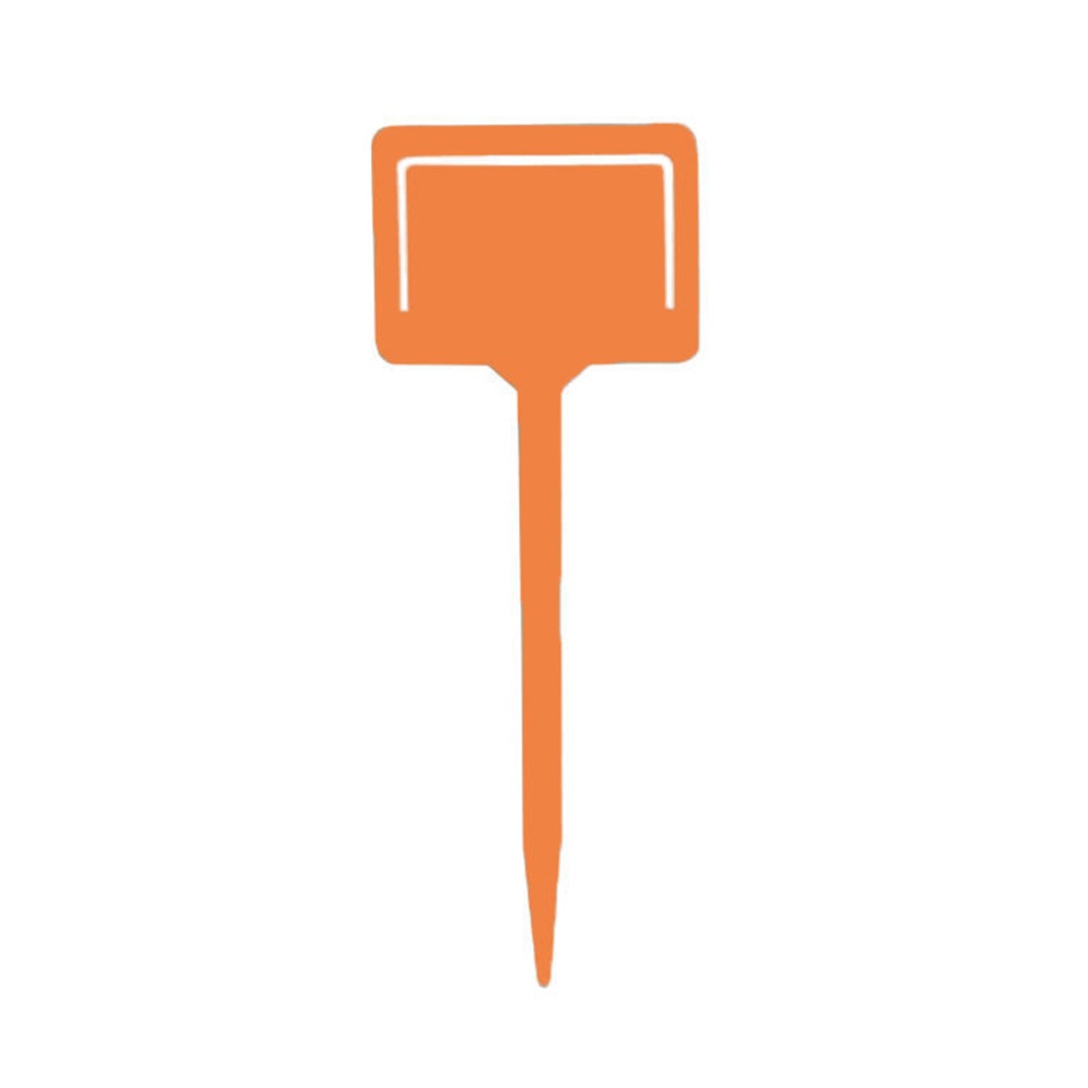 10 Etiquetas de Plástico para Plantas, Marcadores Reutilizables para Plantas de Jardinería, Herramientas, Etiquetas de Señal Tipo T, Marcadores, Placa de Registro, Estacas en Macetas de Flores: Naranja
