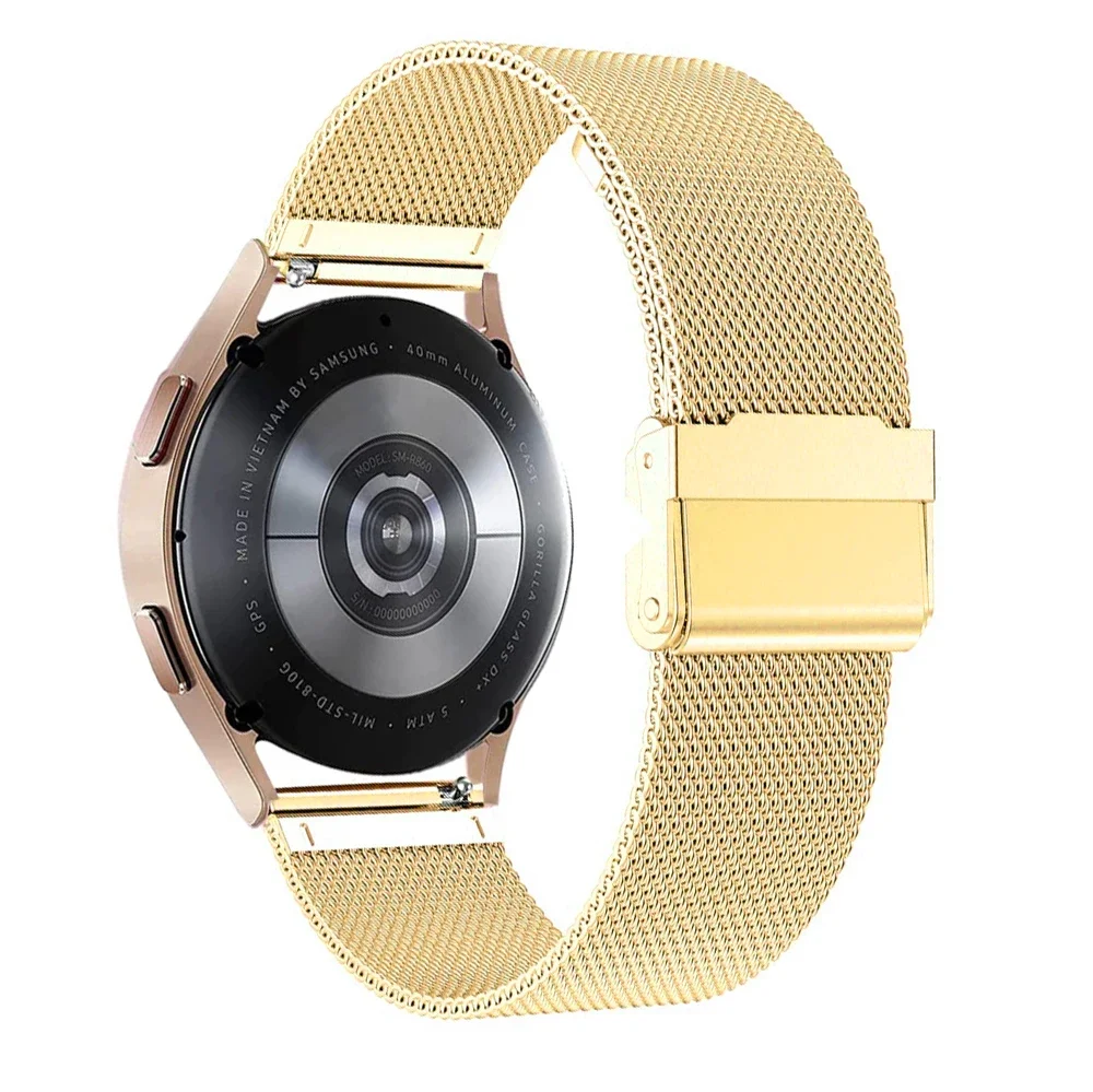 20mm 22mm Replace Strap for Amazfit Bip 6 5 4 Metal Band for Amazfit BALANCE/Active2/GTR/GTS Milanese Stainless Steel Bracelets: Coal Black / 22mm