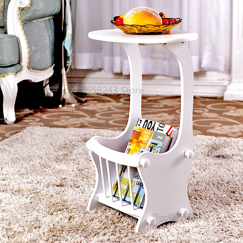 Solid Wood Side Table Telephone Table Magazine Table Simple Mini European-style Bedside Table Storage Storage Sofa Side Table Sm