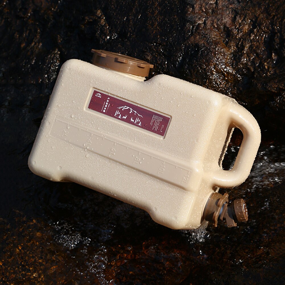 Household Large Capacity Water Storage Tank Water Storage Tank with Faucet Outdoor Camping Hiking Portable Bucket