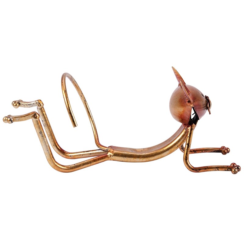Yoga gato vinho rack de metal vinho titular prateleira escultura prática escultura decoração para casa interior vinho suporte artesanato