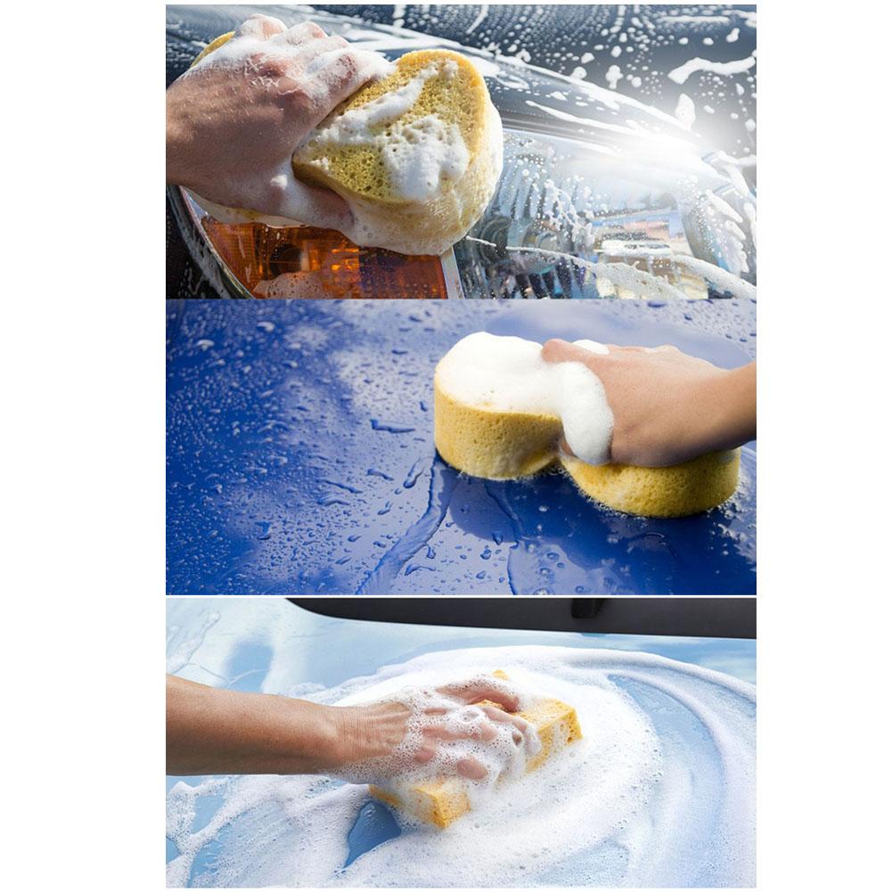 1PC Car Wash Sponge 3 Sizes Yellow Sponge For Choice Easy Grip To Wash Car Automobile Bicycle Motorcycle Boat And Home