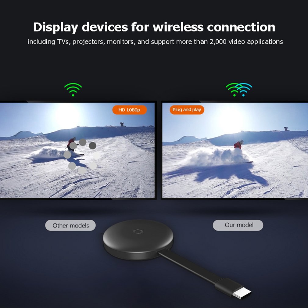 C12 tv sticks,  hd 1080p kabellose wlan-display-dongle-empfänger, hdmi-kompatibel, mirrorscreen für bildschirmfreigabe (ios/android)