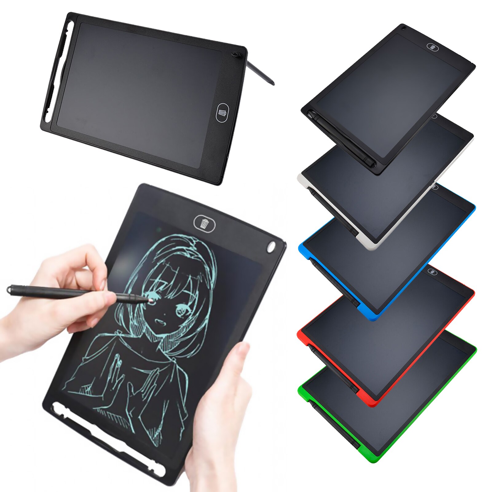LCD Writing Tablet Xmas for Kids Electric Drawing Board Digital Graphic Electric Digital 12/10/8.5inch B99