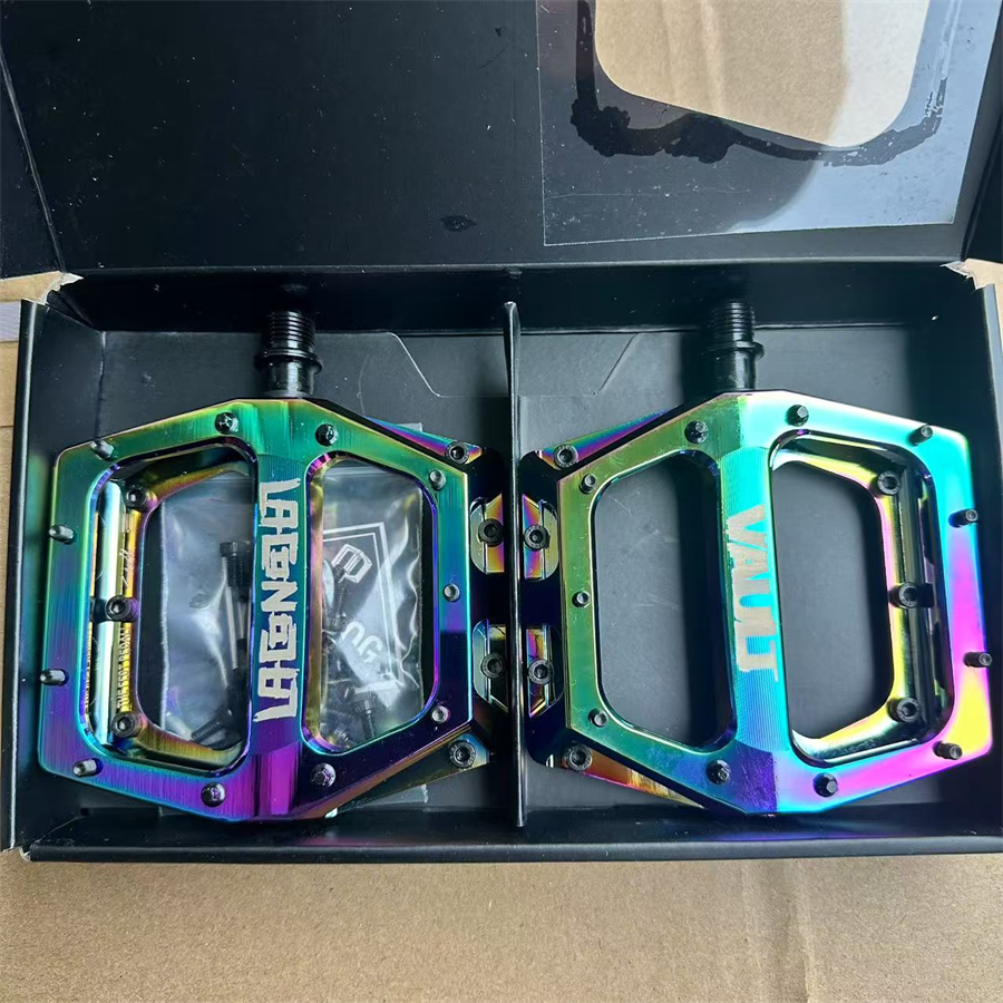 Pedales VAULT, pedal de bicicleta de montaña, rodamiento de aluminio, componentes de pedales de plataforma ancha, piezas de Pedal MTB BMX, accesorios de ciclismo: Multicolor