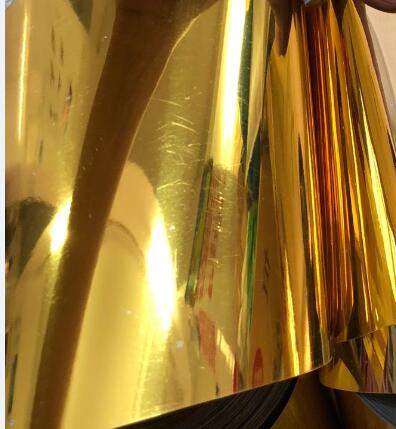 Pailletten vel pailletten ruw materiaal losse pvc pailletten willekeurig snijden voor doe-het-zelf handwerk bruiloft scène arrangement rollen: Donker goud