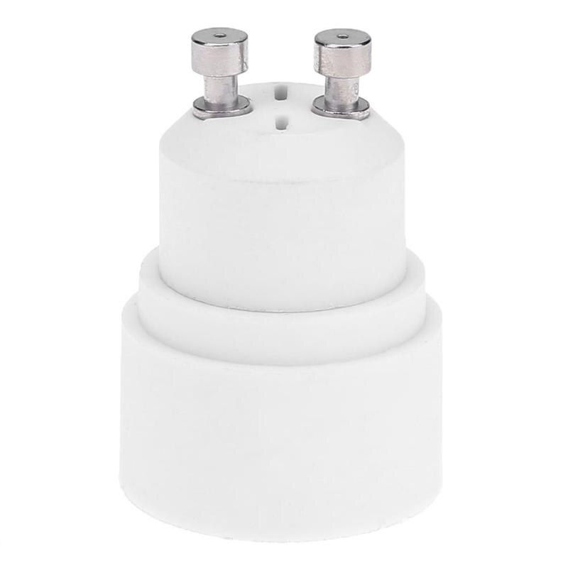 5Pcs Gu10 Om E14 Adapter Base Lamp Houder Socket Licht Converter Hittebestendige Wit