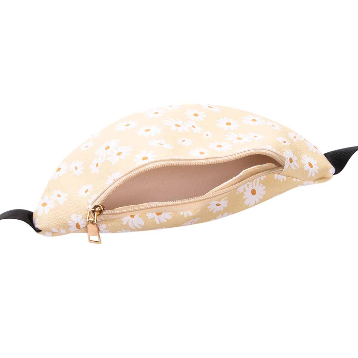 Bolsa de cintura feminina margarida impressão pacote de cintura em forma de bolinho ajustável saco de peito feminino bolsa de cinto de viagem sacos de banana fanny