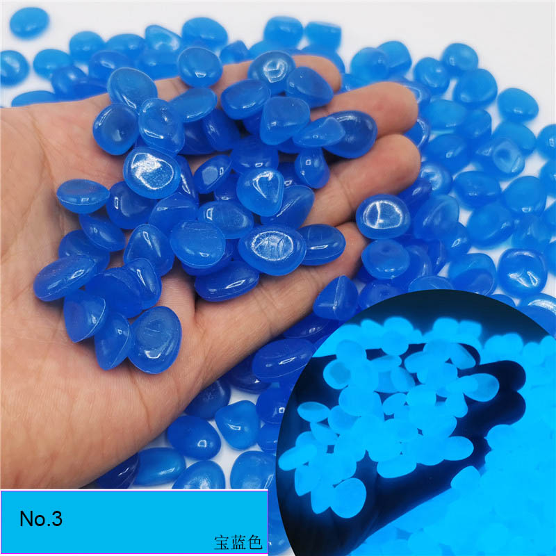 10pcs/lot Luminous Pebbles Rocks Garden Ornaments Stone Glow In The Dark GardenFor Walkways Fish Tank Decorations: Lavender