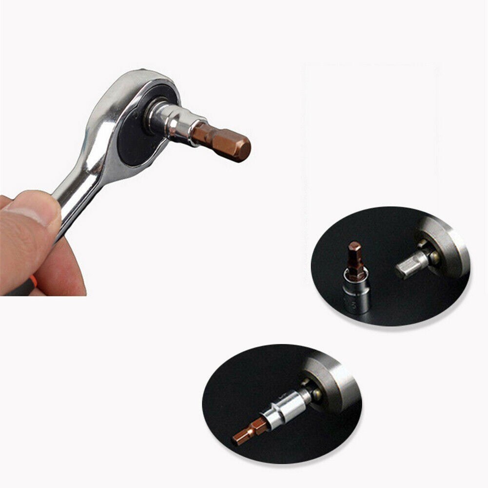 1Pc 1/4 Inch Drive Hex Bit Sockets Set Inbussleutel Ratchet Drive Adapter Dopsleutel Auto Handgereedschap H3 h4 H5 H6 H7 H8 Hand Tool