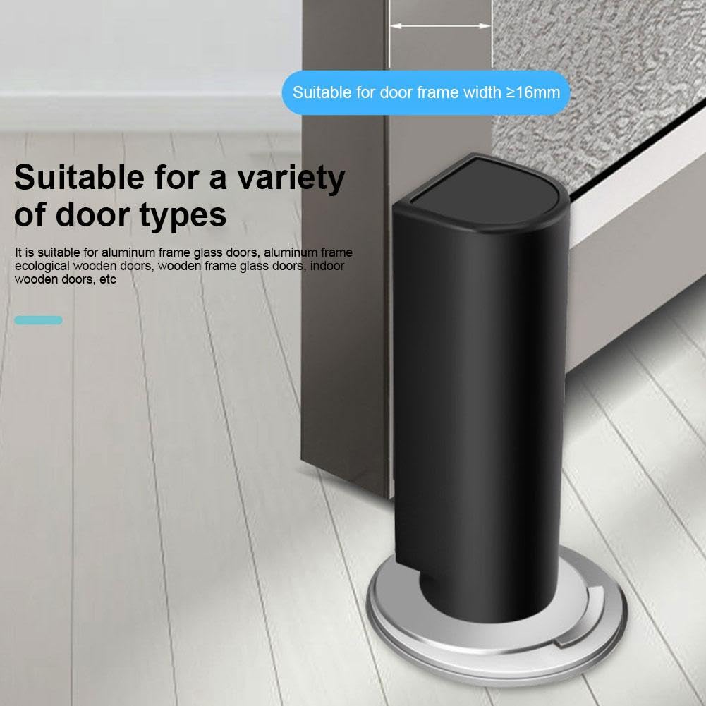 Tope de puerta súper magnético para herrajes para el hogar, oficina y muebles: protector de pared y parachoques para puerta oculta