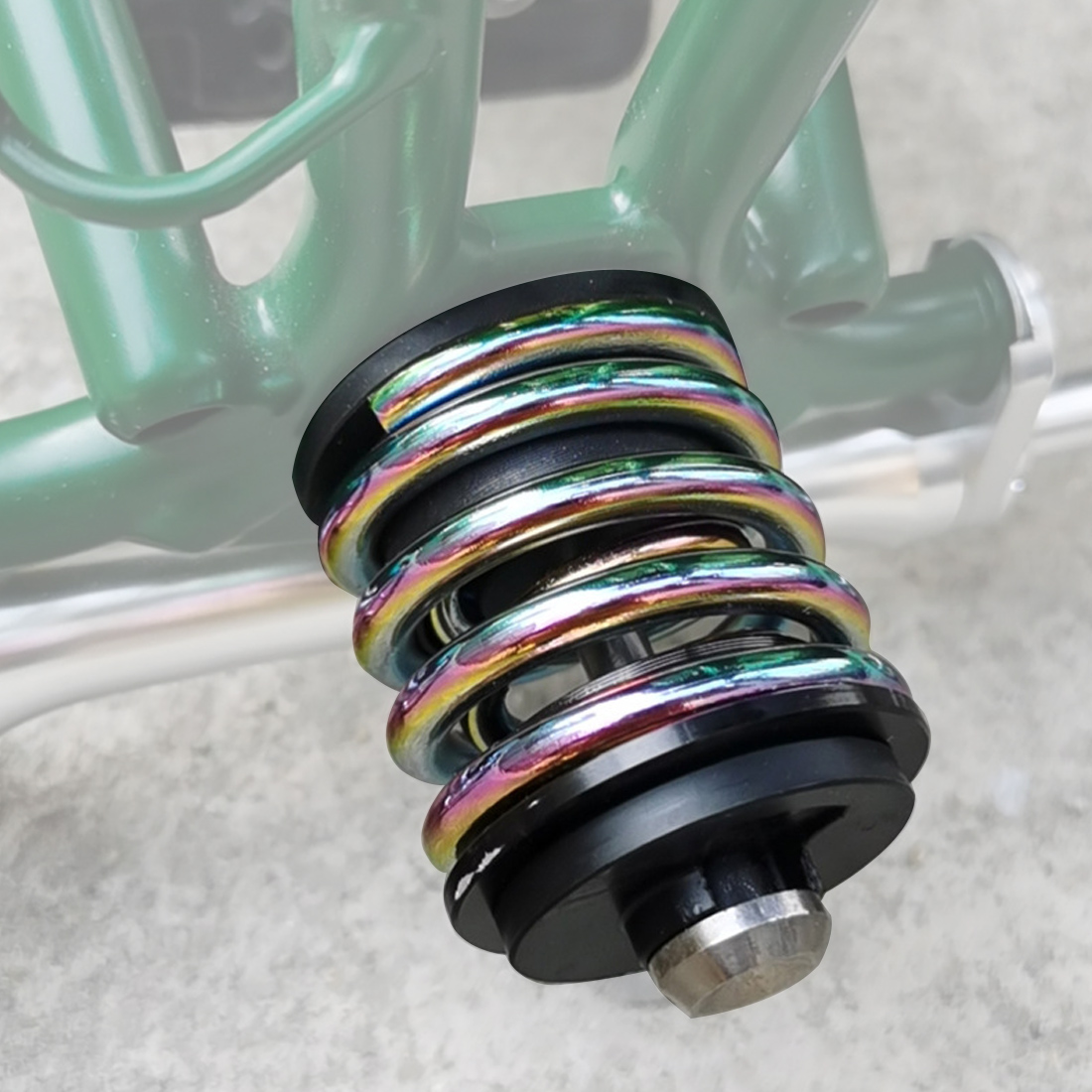 Aluminum Bicycle Spring Suspension Rear Shock Shocks Absorber Folding Bike Titanium Screw Rod For Brompton