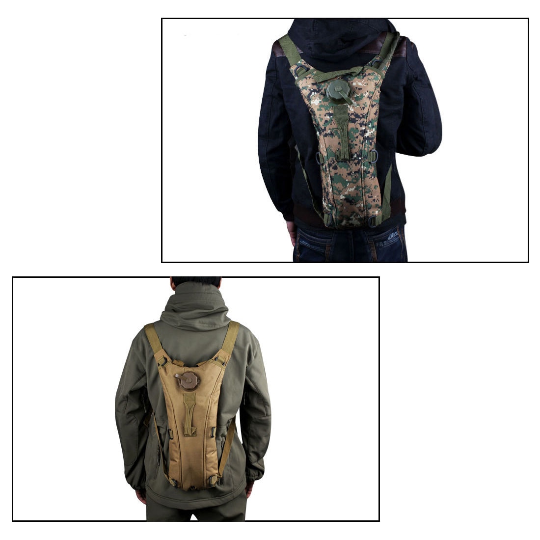 2.5L Hydration System Water Bag Pouch Backpack Bladder Hiking Climbing Camping