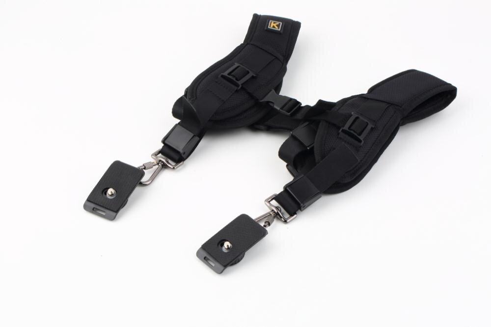 1 st Neck Strap Sling Double Dual Schouder Riem Voor Digitale SLR DSLR Camera