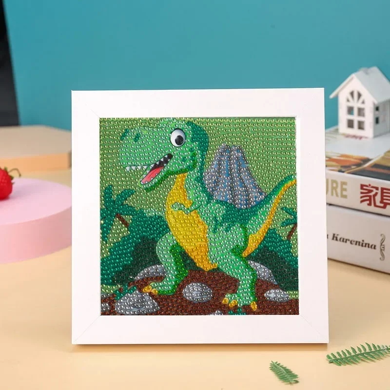 DIY Cartoon Animal Diamond Paintings Children Diamond Stickers Irregular Diamond Stickers Birthday Decoration: 65*85cm / black