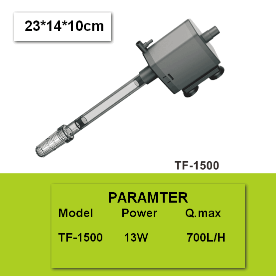 Atman 3 in 1 dompelpomp aquariumfilter aquariumfilterpomp aquarium aquarium dompelpomp: Tf 1500