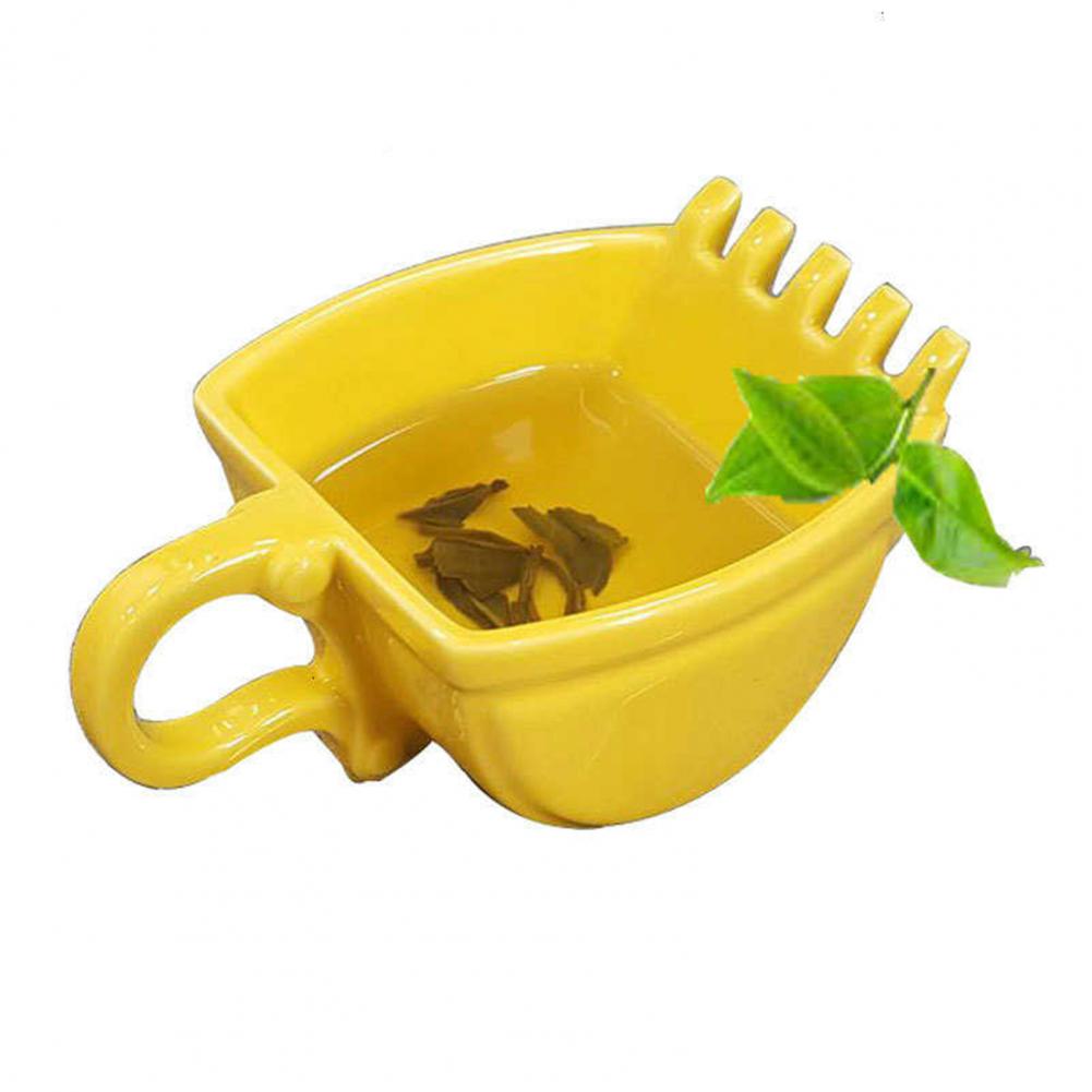 Coffee Cup Digger Excavator Bucket Model Mugs Milk Coffee Tea Cup Mug Coffee Water Mugs Cup with Spoon