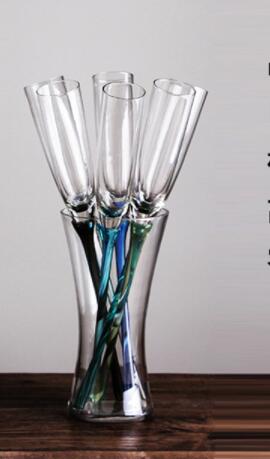 6 Pcs Colour Goblet Beach Cup Bar Wedding Glasses KTV Party Champagne Cocktail Wine Glass Nmd Verre Thule Tumbler Chalice Doom: Acrylic  L