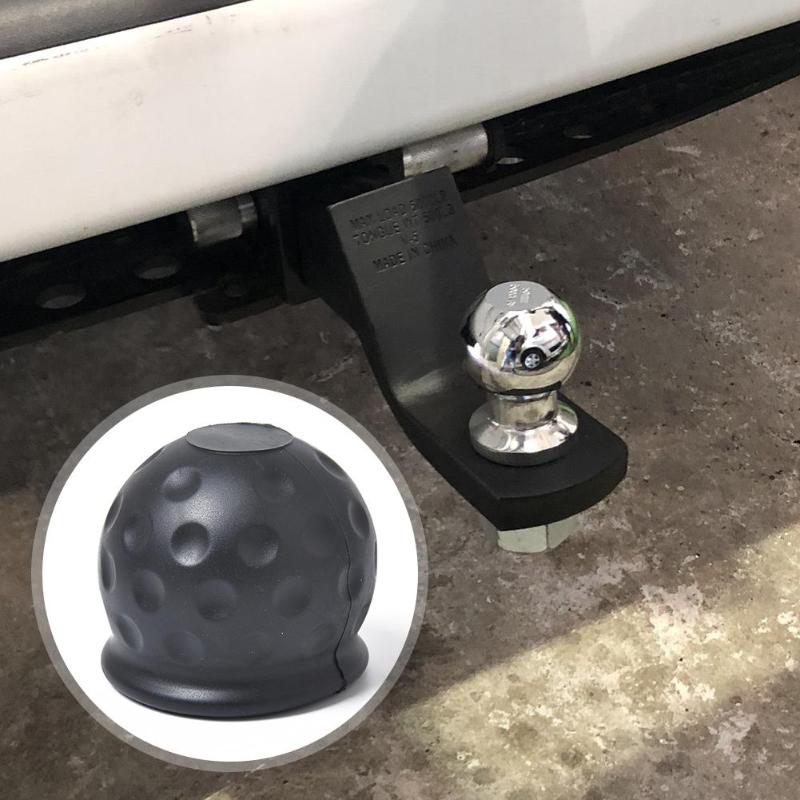 Bil kjøretøy auto tilhengerfeste kule deksel hette slepekrok campingvogn tilhenger trekkekule beskytte beskyttelse svart 50mm universal