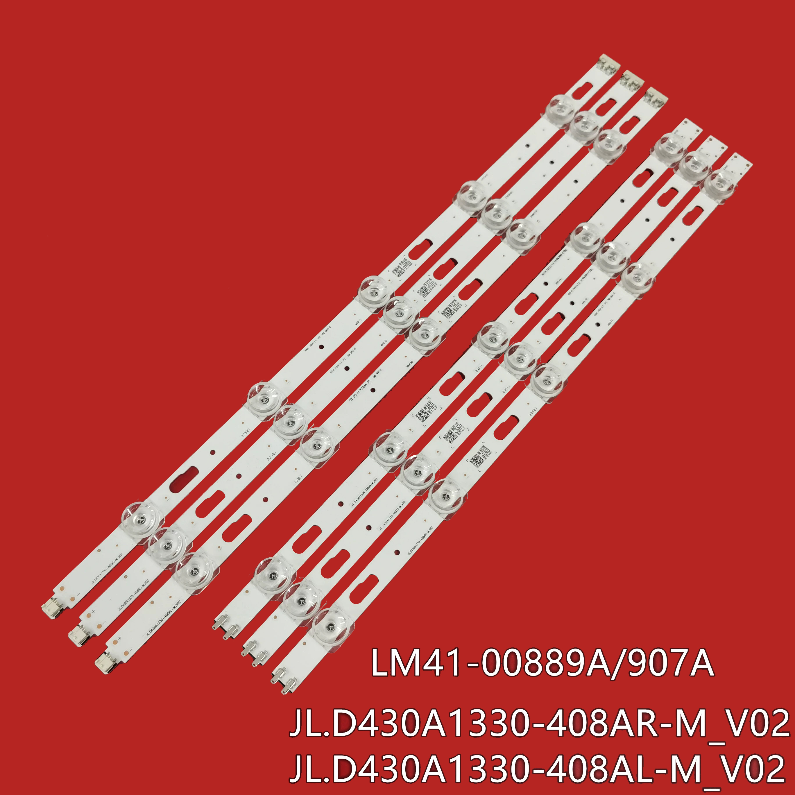 LED Backlight for UE43TU7100 UE43TU7000 UE43TU8000 UN43TU7000 UN43TU8000 UN43TU8200 UN43TU700DF BN96-50319A 50320A JL.D430A1330