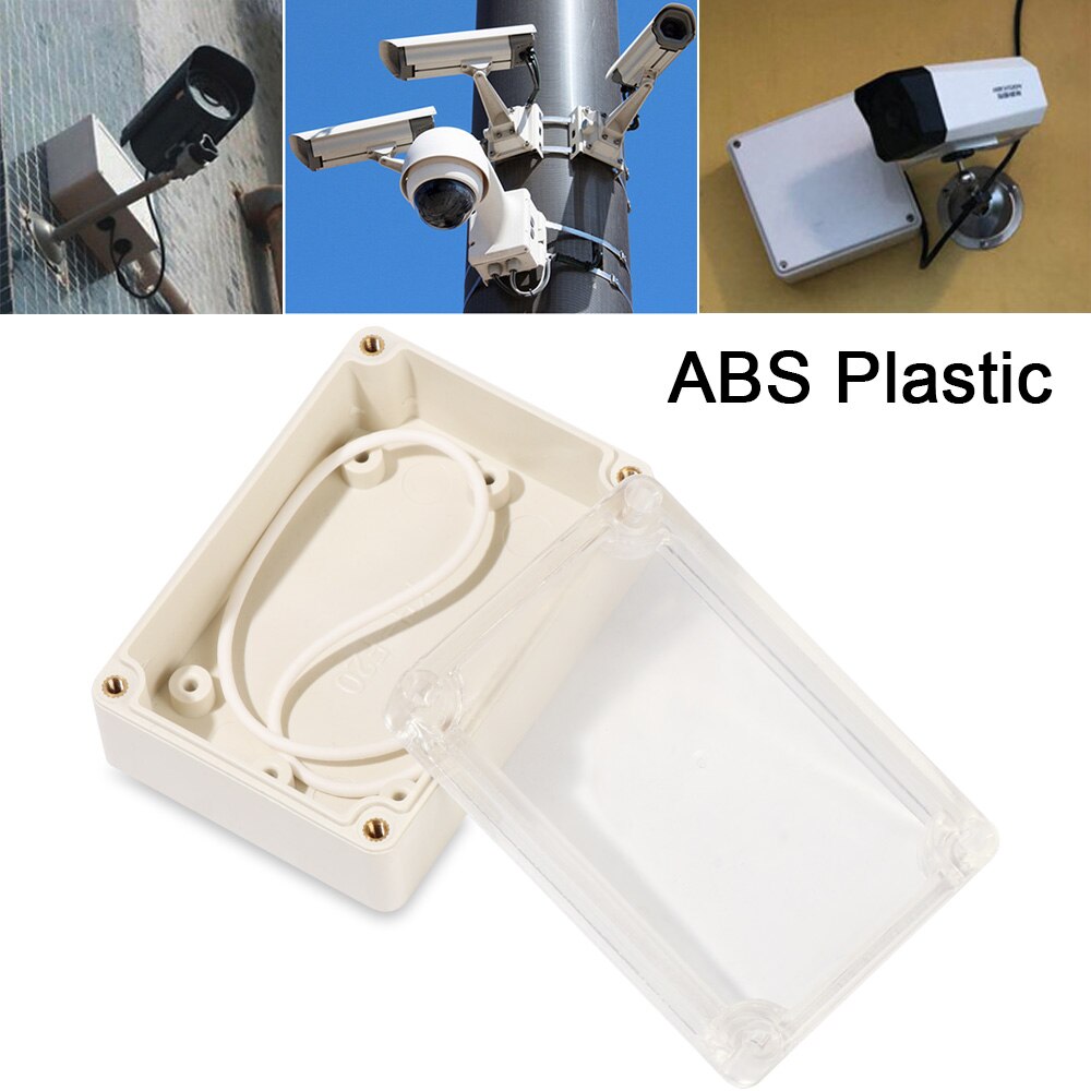 Enclosure Electronic Instrument Housing Case Waterproof Plastic Junction Box Transparent Cover Electrical Project Outdoor Boxes