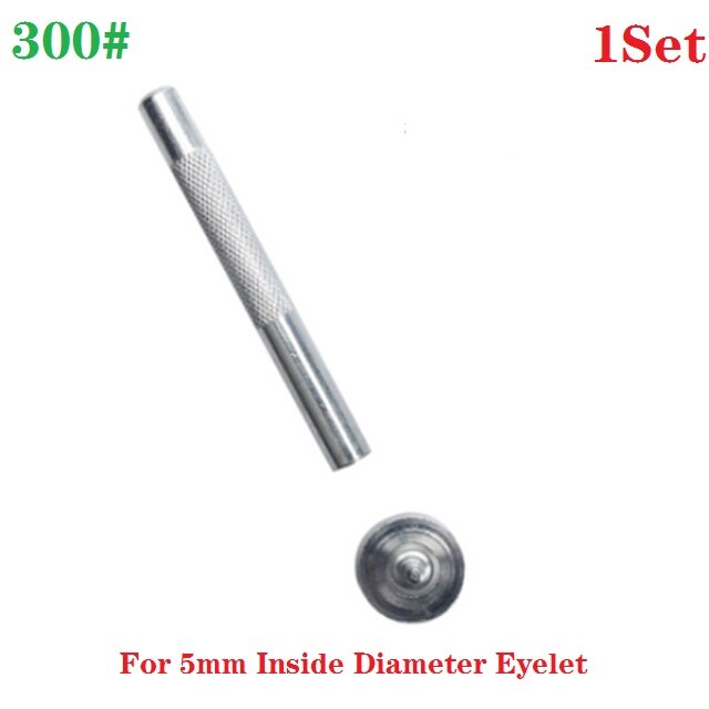 Tee itse nahkainen asennuspainike vahva ontto rei'itysläpivienti metallisilmukat hyvä kankaalle kenkä vaatteet nahka (3-20mm): 5 mm 300