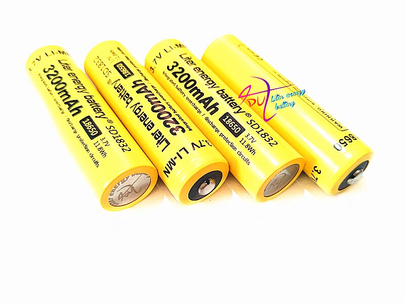 Litro di energia della batteria 5 PCS 100% Nuovo Originale NCR18650B 3.7V 3200MAH 18650 Li-Ion batteria Ricaricabile per tablet pc pollici